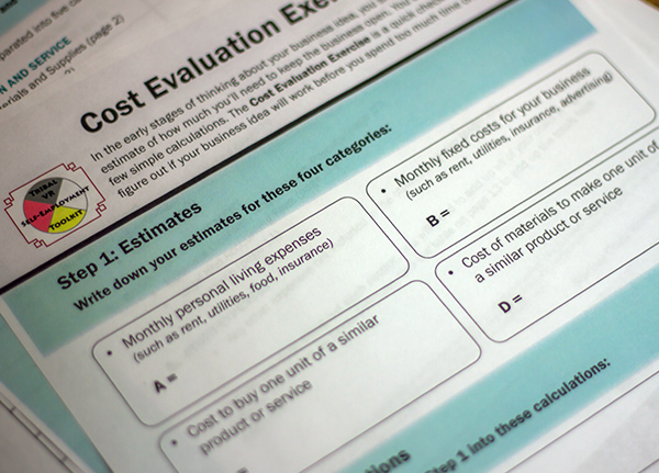 Cost Evaluation Exercise worksheet