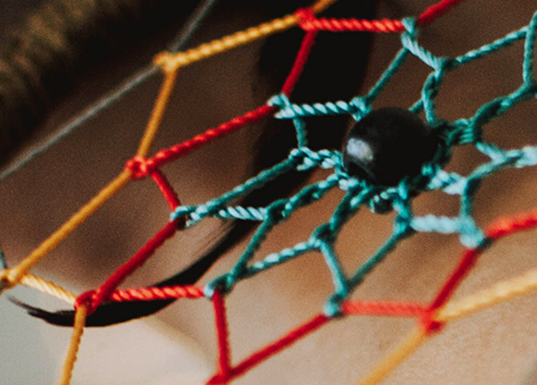 Close-up of a dreamcatcher