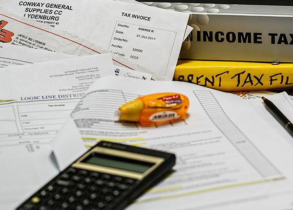 Paperwork and a calculator